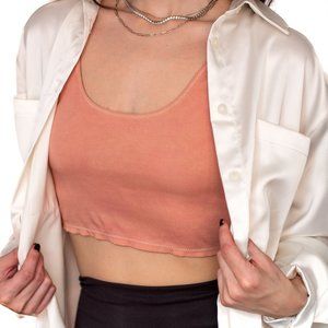 Aritzia • Wilfred Free • Medium • Cropped Tank Top • Pink